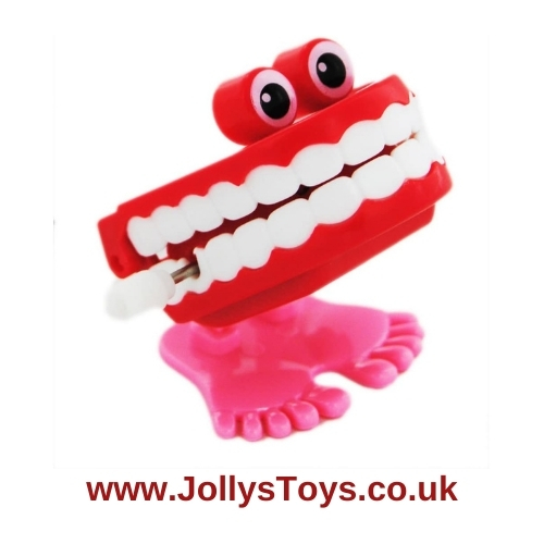 Xmas Party Joke Accessory Gag Toy Funny Teeth Wind Up Chatter Choppers UK 